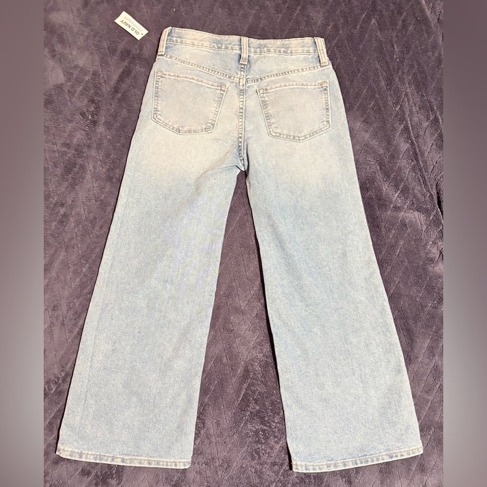 Old Navy Girls High-Rise Baggy Wide-leg jeans (Size 8)